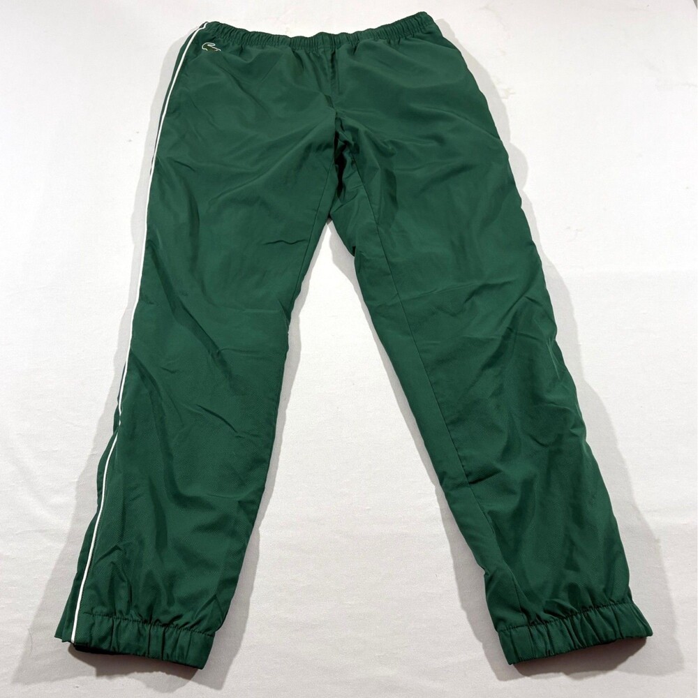Lacoste Sports Mens Tennis Green Jogger Sweatpants Track Pants Gym Casual Sz M